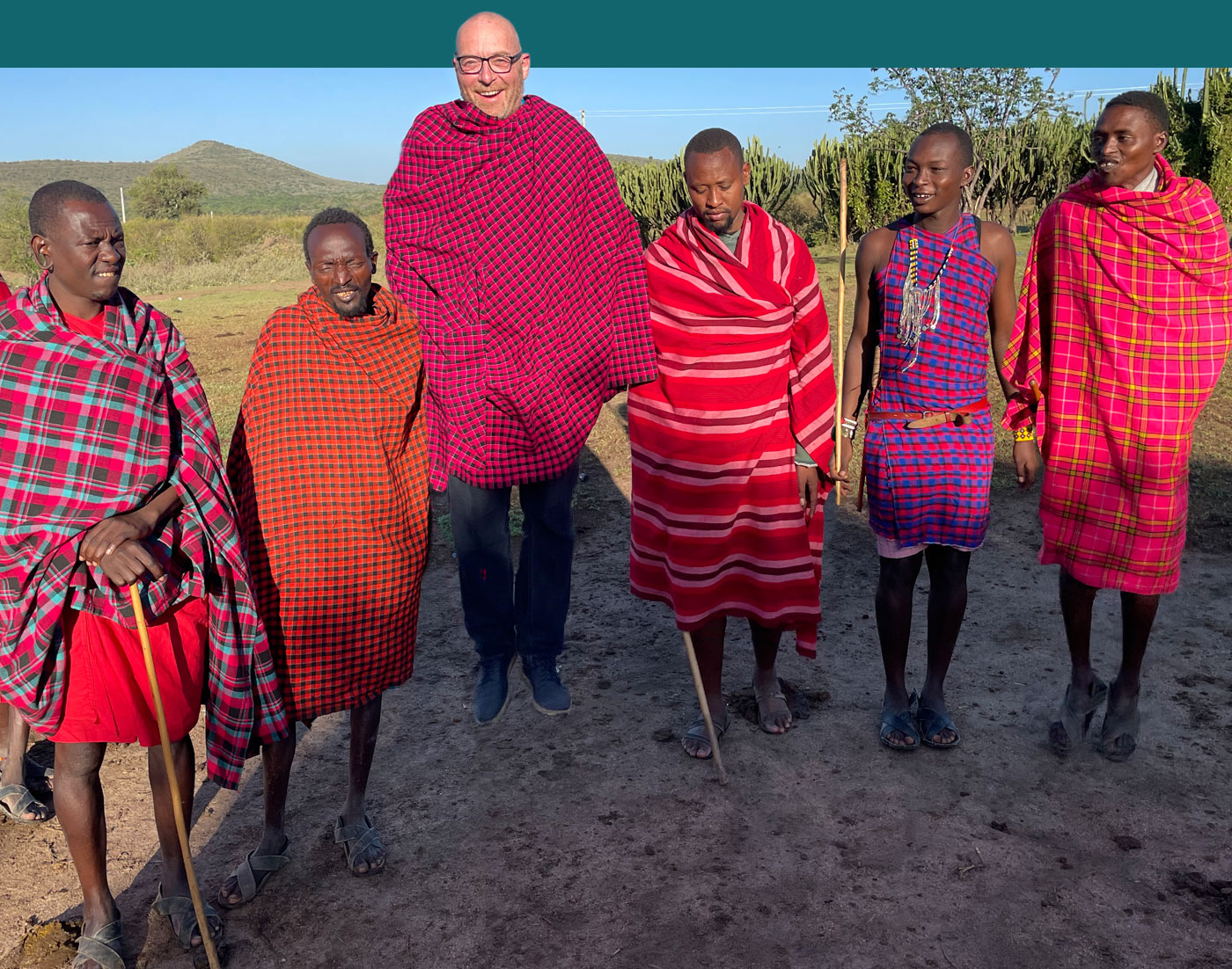  Brown, Blue, White Maasai Masai Shuka Shawl Sarong